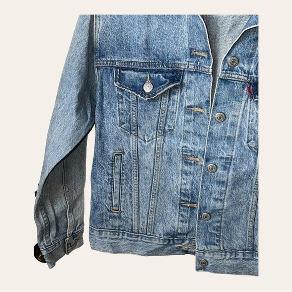 LEVI’S DENIM JACKET‎ WITH PATCHWORK SIZE XSMALL - Picture 5 of 10